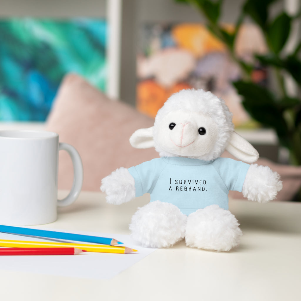 I Survived A Rebrand | Plush Stuffed Toy with Graphic Tee