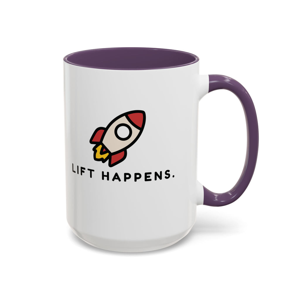 Lift Happens | Accent Coffee Mug (11, 15oz)