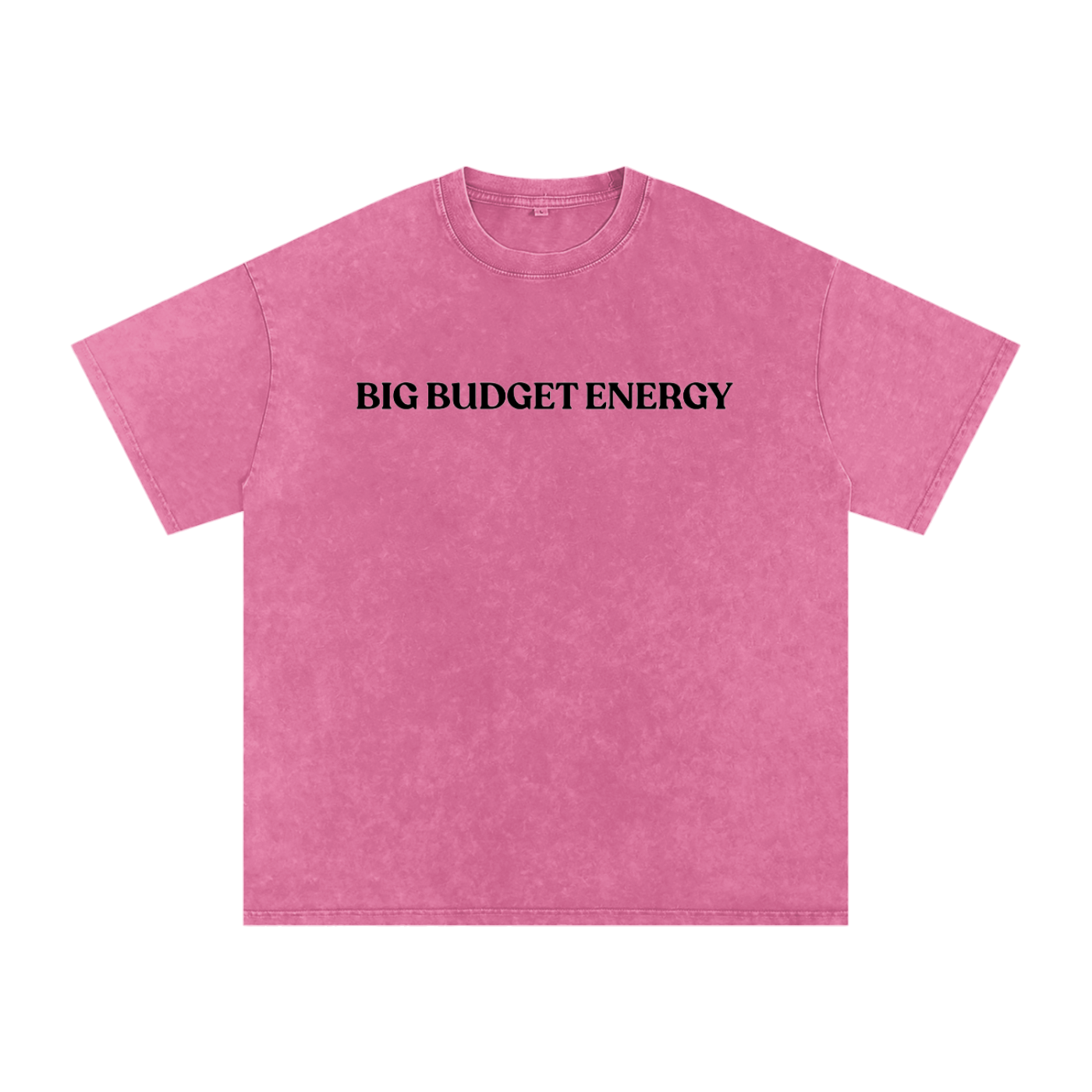 Big Budget Energy | Snow Washed Oversized Cotton T-Shirt