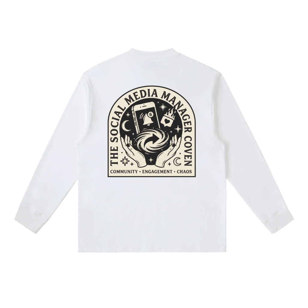 The Social Media Manager Coven | Essential Crewneck Long-Sleeve T-Shirt