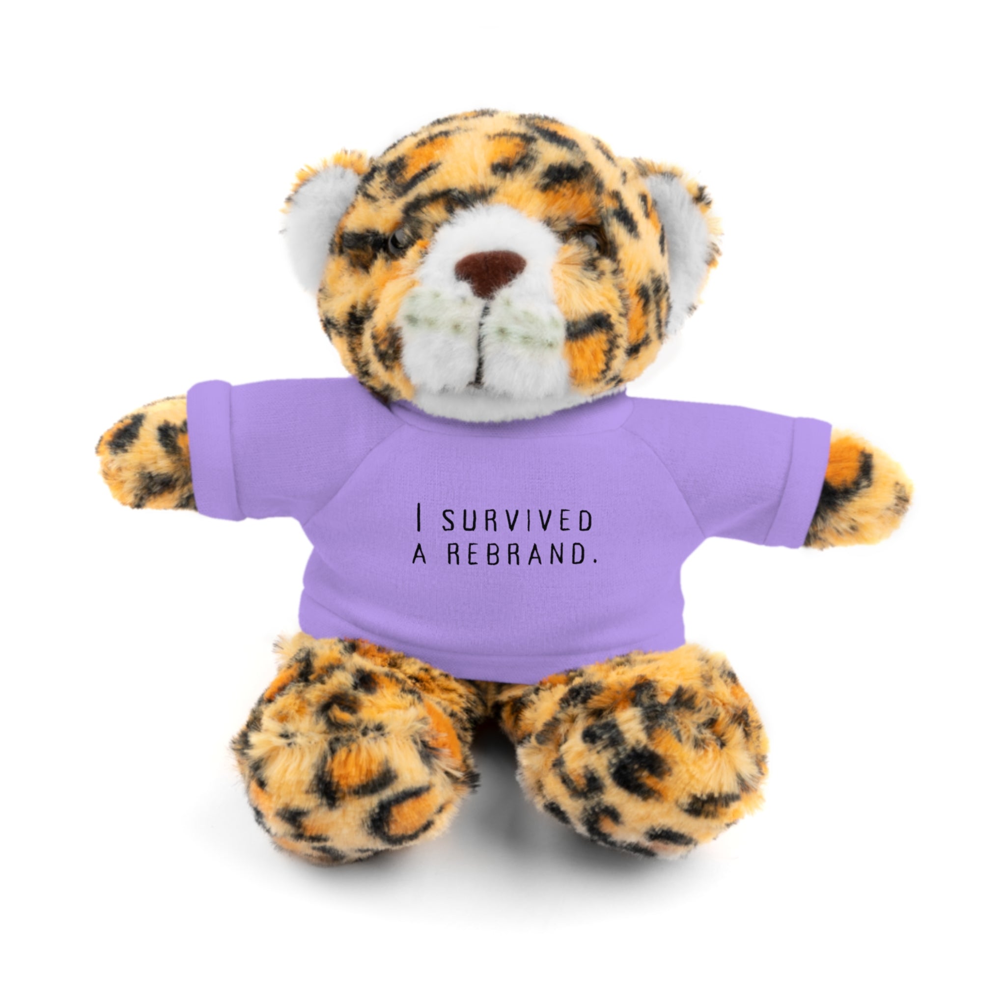 I Survived A Rebrand | Plush Stuffed Toy with Graphic Tee