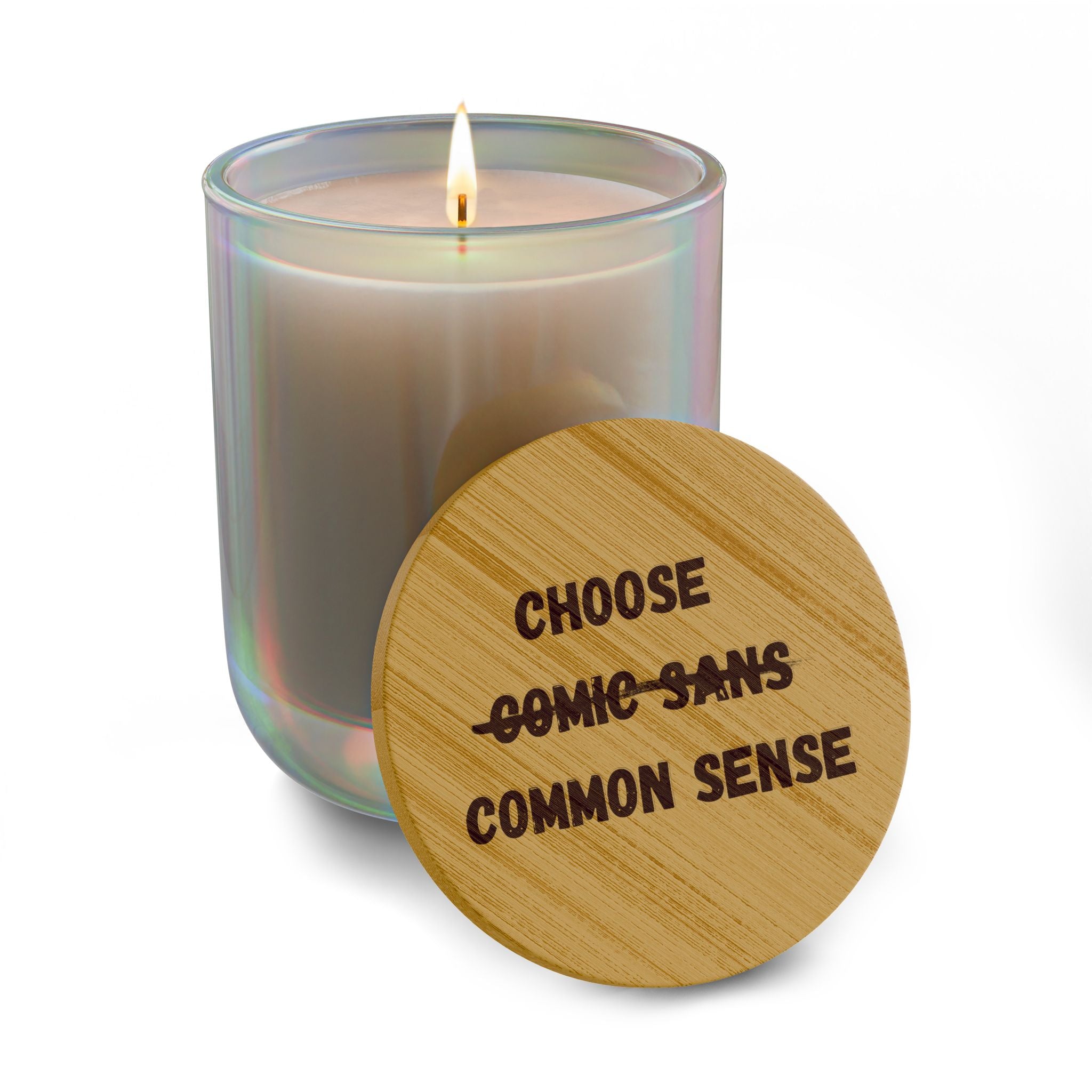 Choose Common Sense | Engraved 14oz Scented Soy Candle