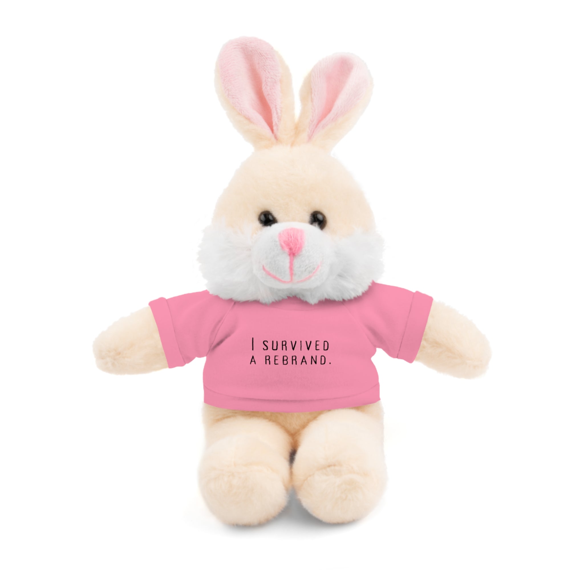 I Survived A Rebrand | Plush Stuffed Toy with Graphic Tee