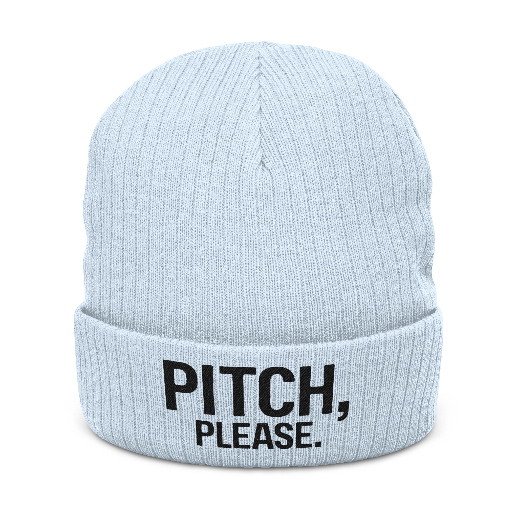 Pitch, Please | Ribbed Knit Beanie