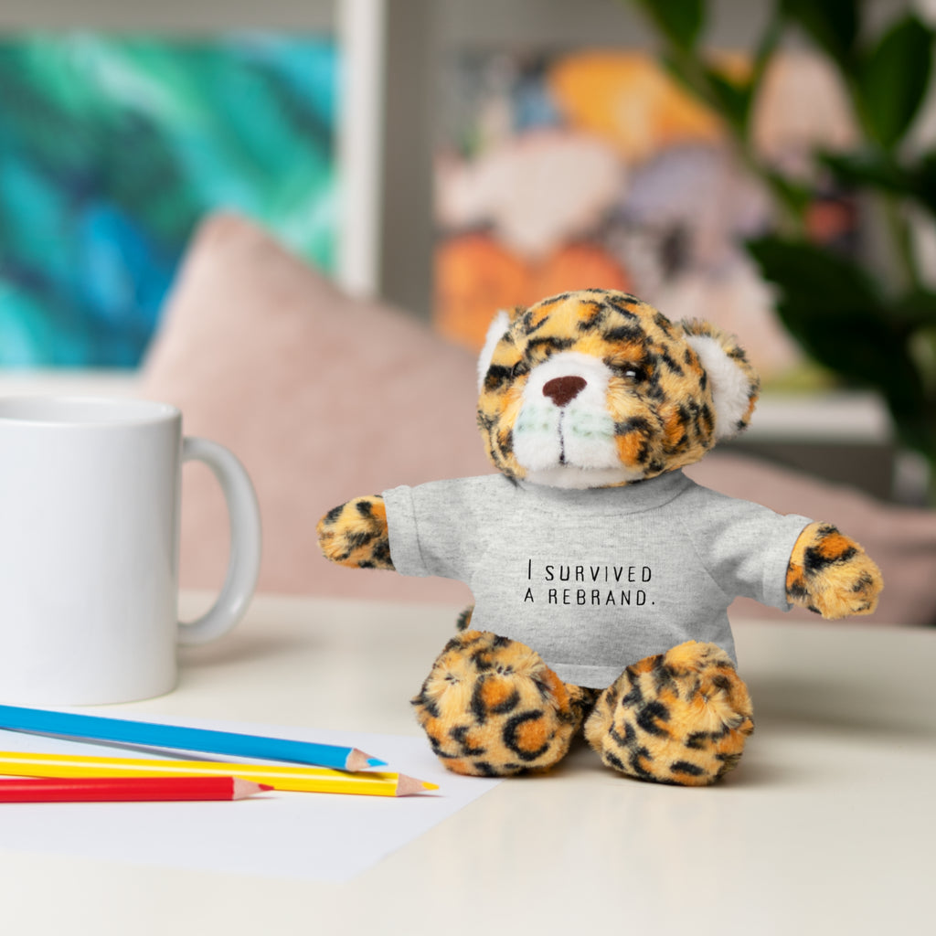 I Survived A Rebrand | Plush Stuffed Toy with Graphic Tee