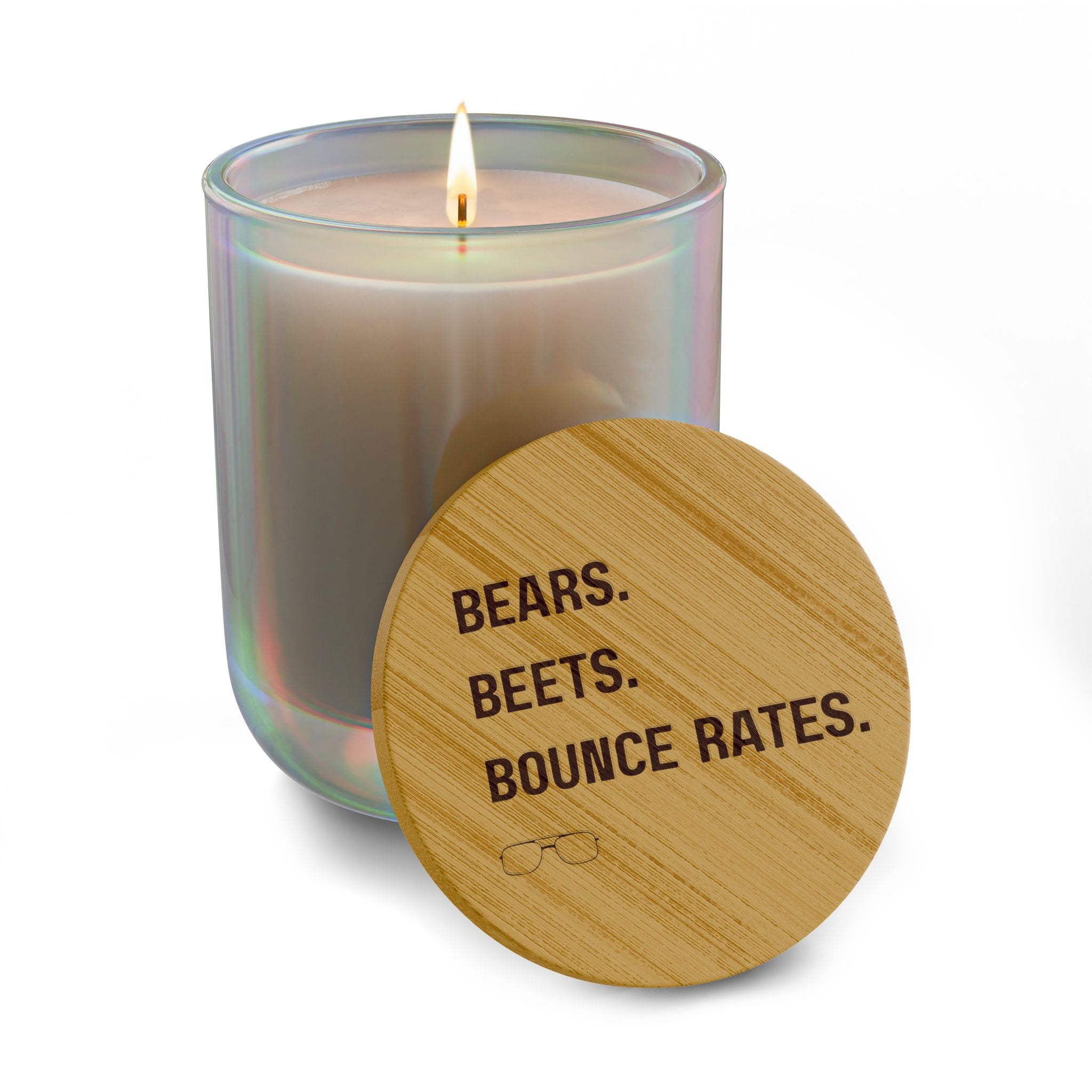 Bears. Beets. Bounce Rates. | Engraved 14oz Scented Soy Candle