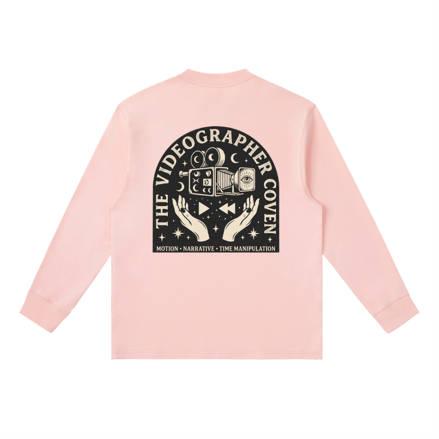 The Videographer Coven | Essential Crewneck Long-Sleeve T-Shirt