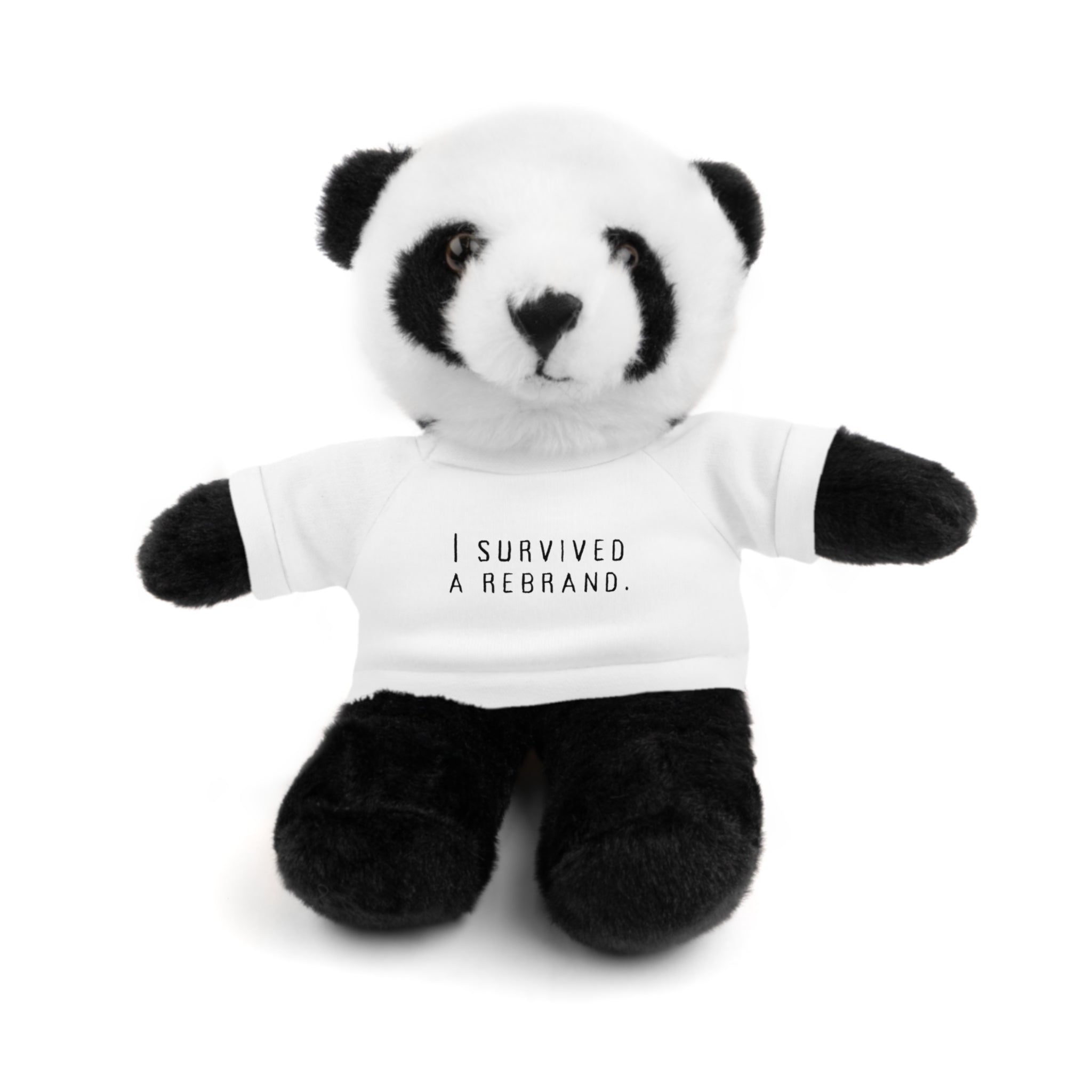 I Survived A Rebrand | Plush Stuffed Toy with Graphic Tee