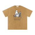 Design is My Boos-ness | Snow Washed Oversized Cotton T-Shirt