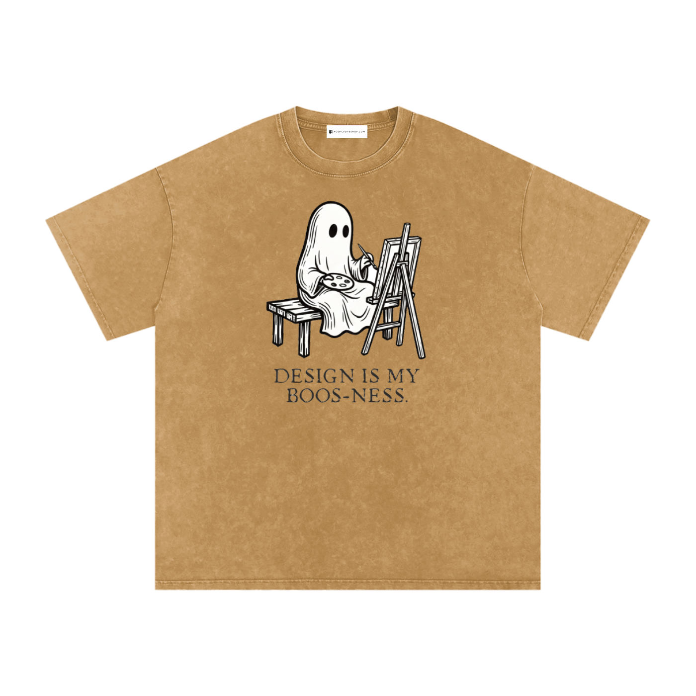 Design is My Boos-ness | Snow Washed Oversized Cotton T-Shirt