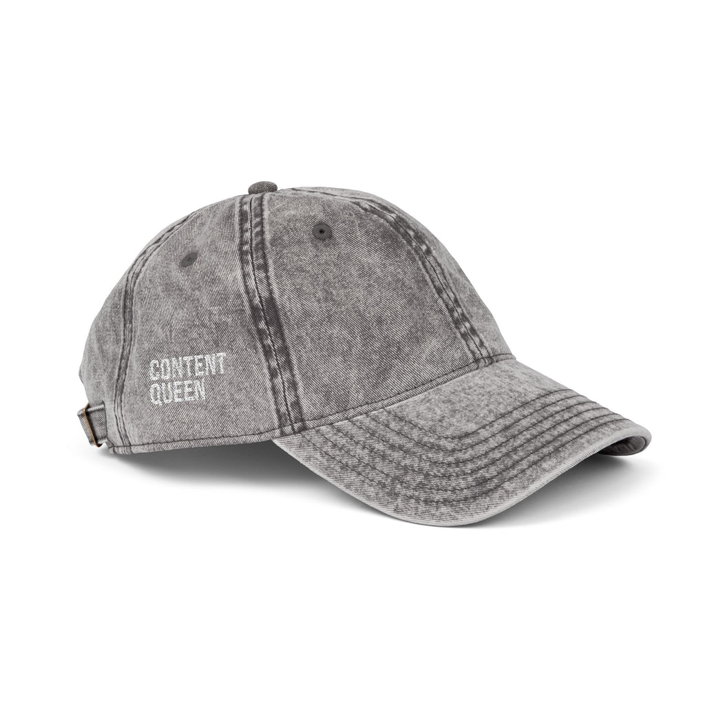 Content Queen | Vintage Embroidered Baseball Cap