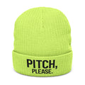 Pitch, Please | Ribbed Knit Beanie