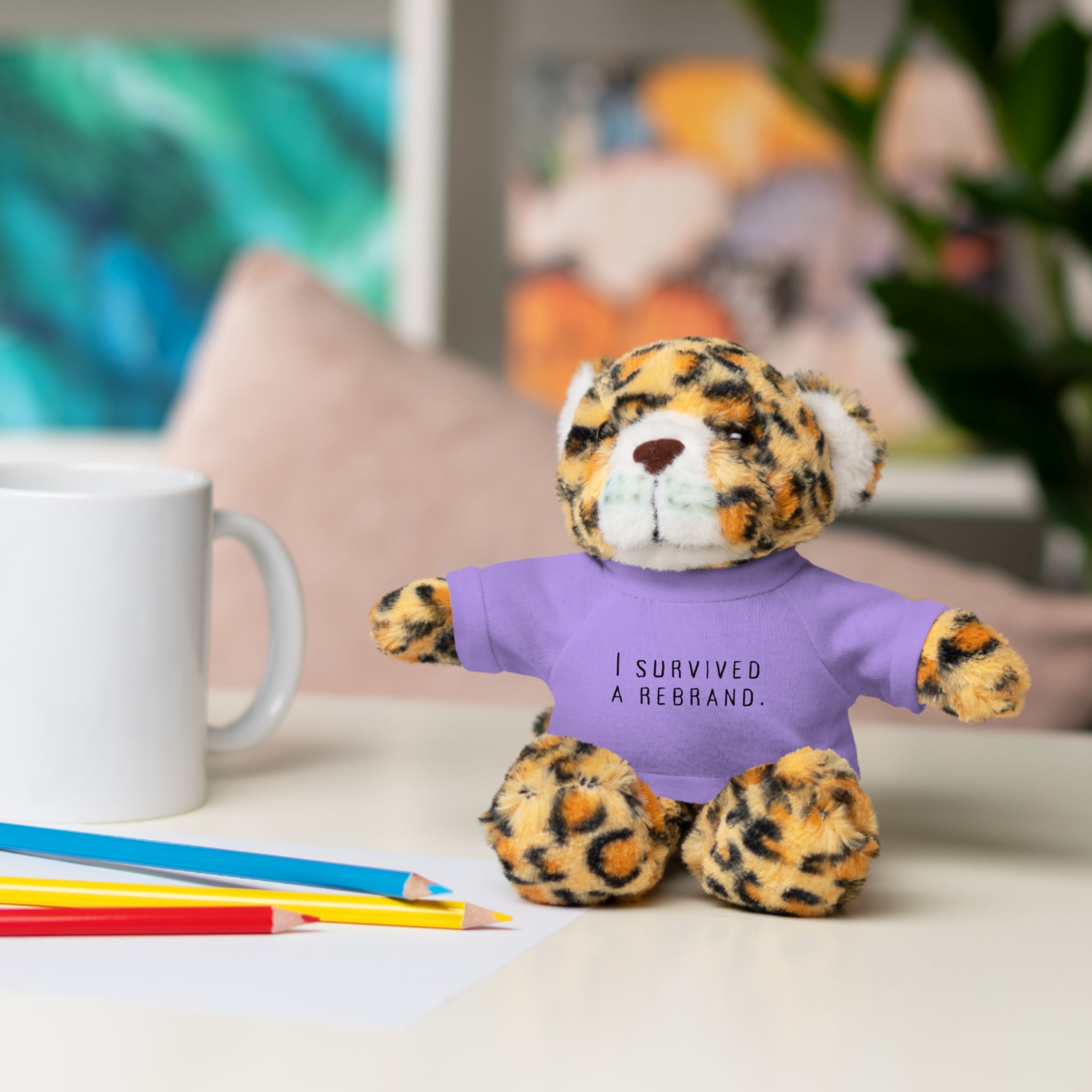 I Survived A Rebrand | Plush Stuffed Toy with Graphic Tee