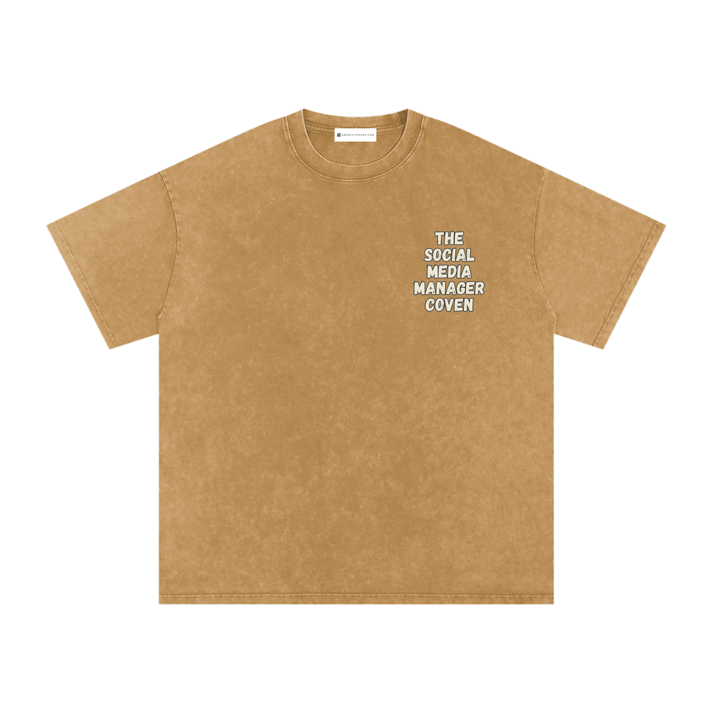 The Social Media Marketing Coven | Snow Washed Oversized Cotton T-Shirt