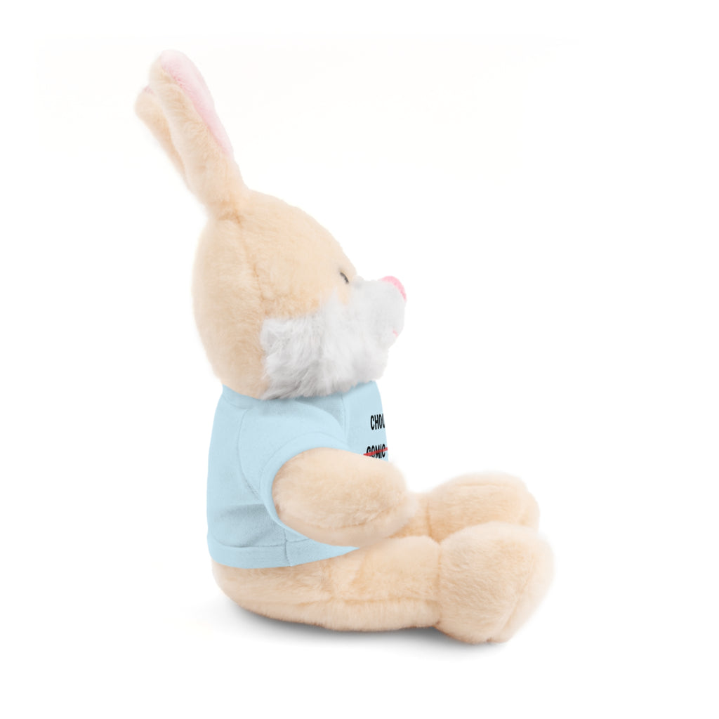 Choose Common Sense | Plush Stuffed Toy with Graphic Tee