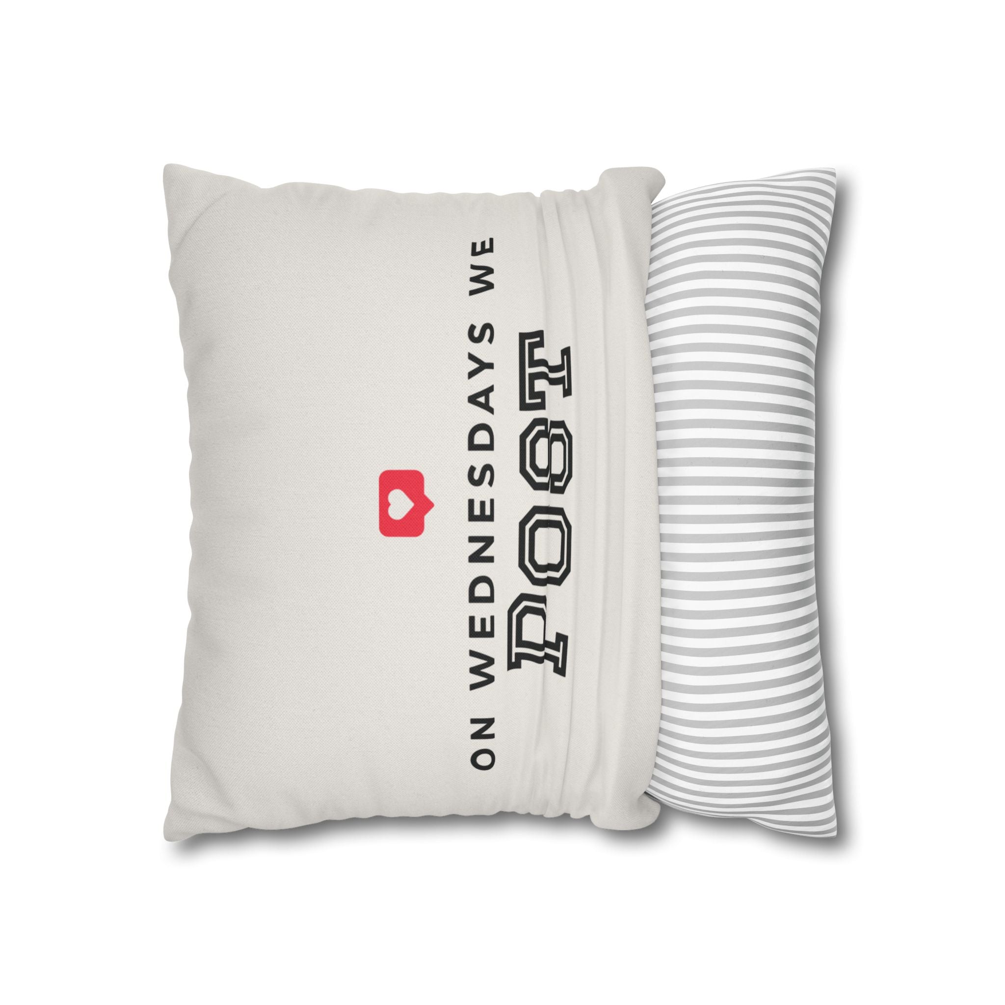 On Wednesdays, We Post | Polyester Square Pillowcase