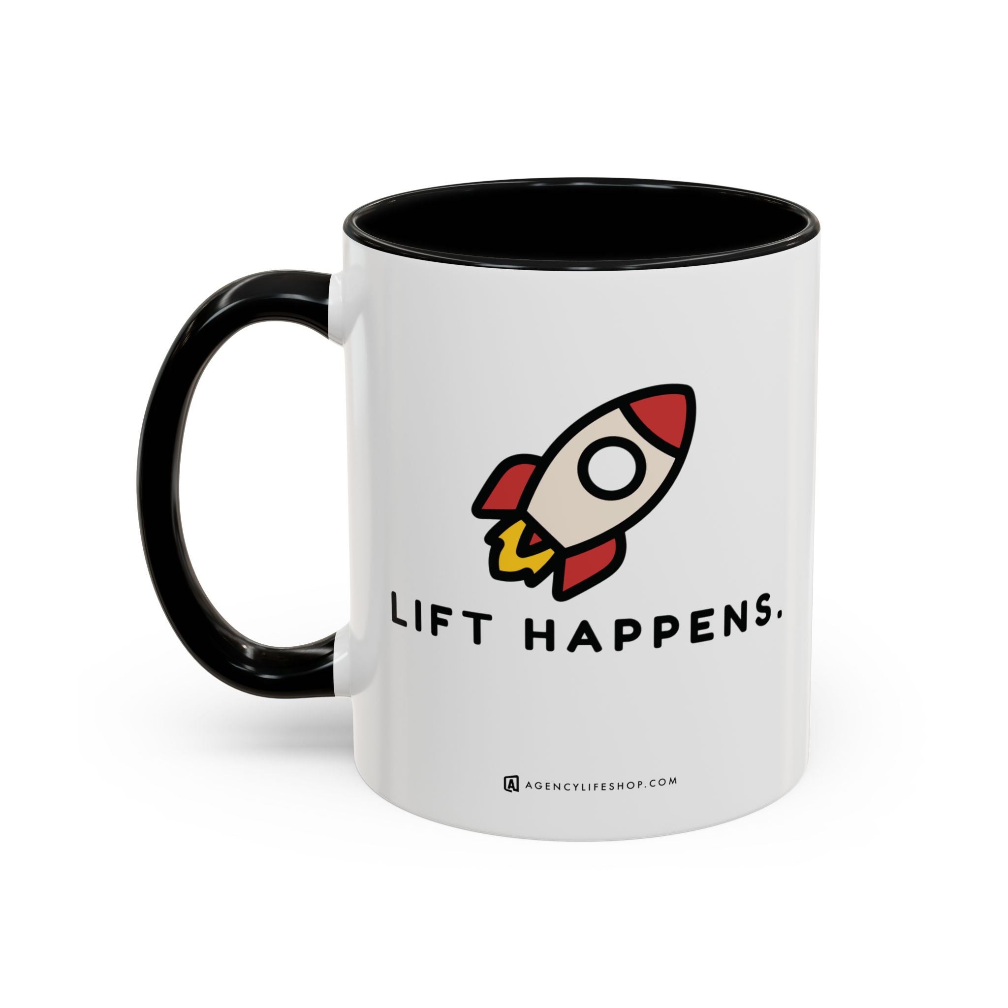 Lift Happens | Accent Coffee Mug (11, 15oz)