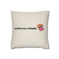 Accepts All Cookies | Polyester Square Pillowcase