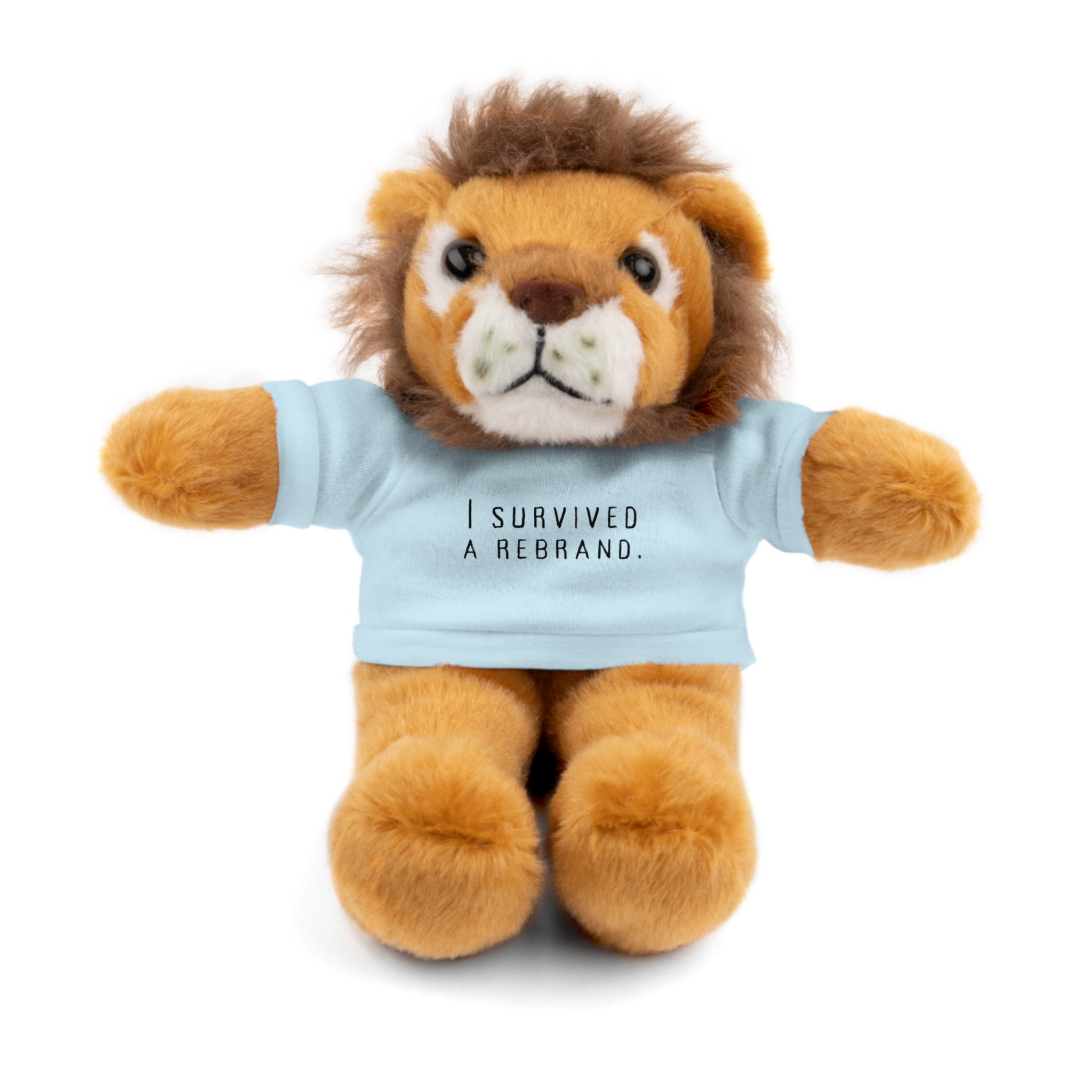 I Survived A Rebrand | Plush Stuffed Toy with Graphic Tee