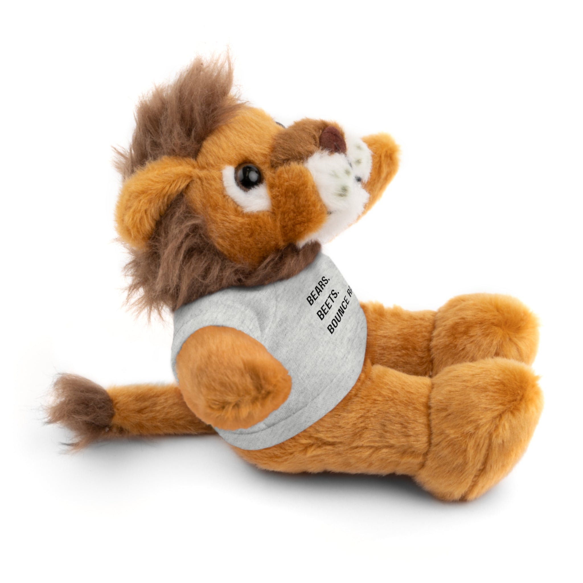 Bears. Beets. Bounce Rates. | Plush Stuffed Toy with Graphic Tee