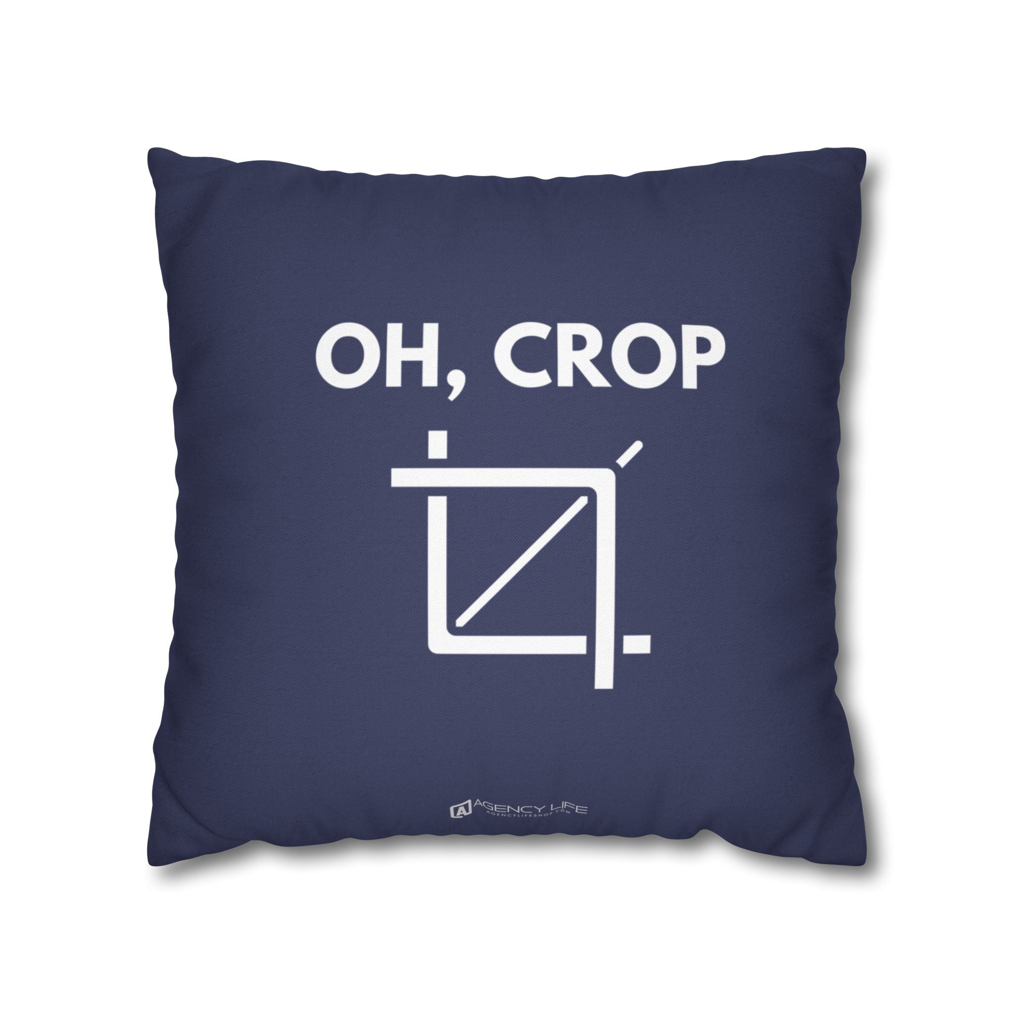 Oh, Crop | Polyester Square Pillowcase