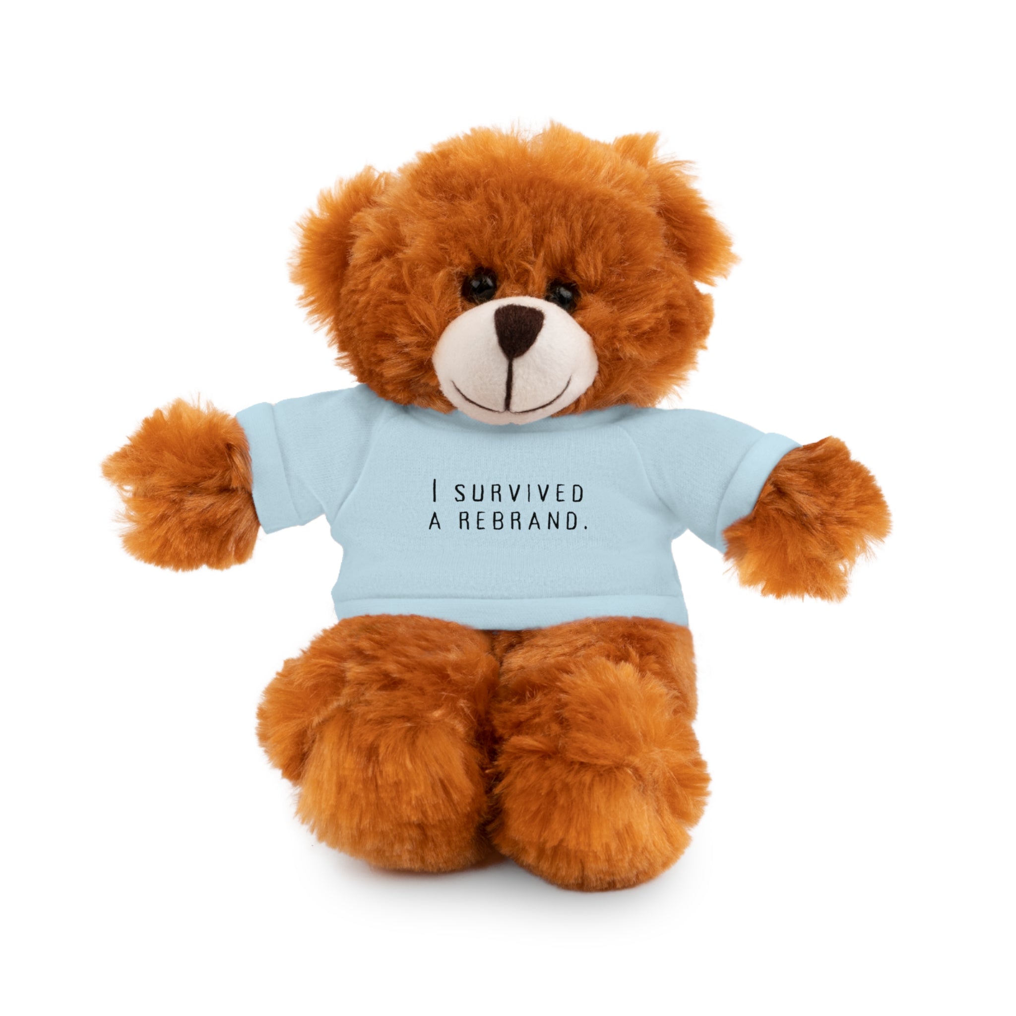 I Survived A Rebrand | Plush Stuffed Toy with Graphic Tee