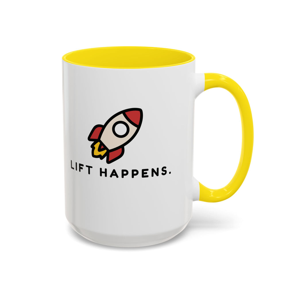 Lift Happens | Accent Coffee Mug (11, 15oz)