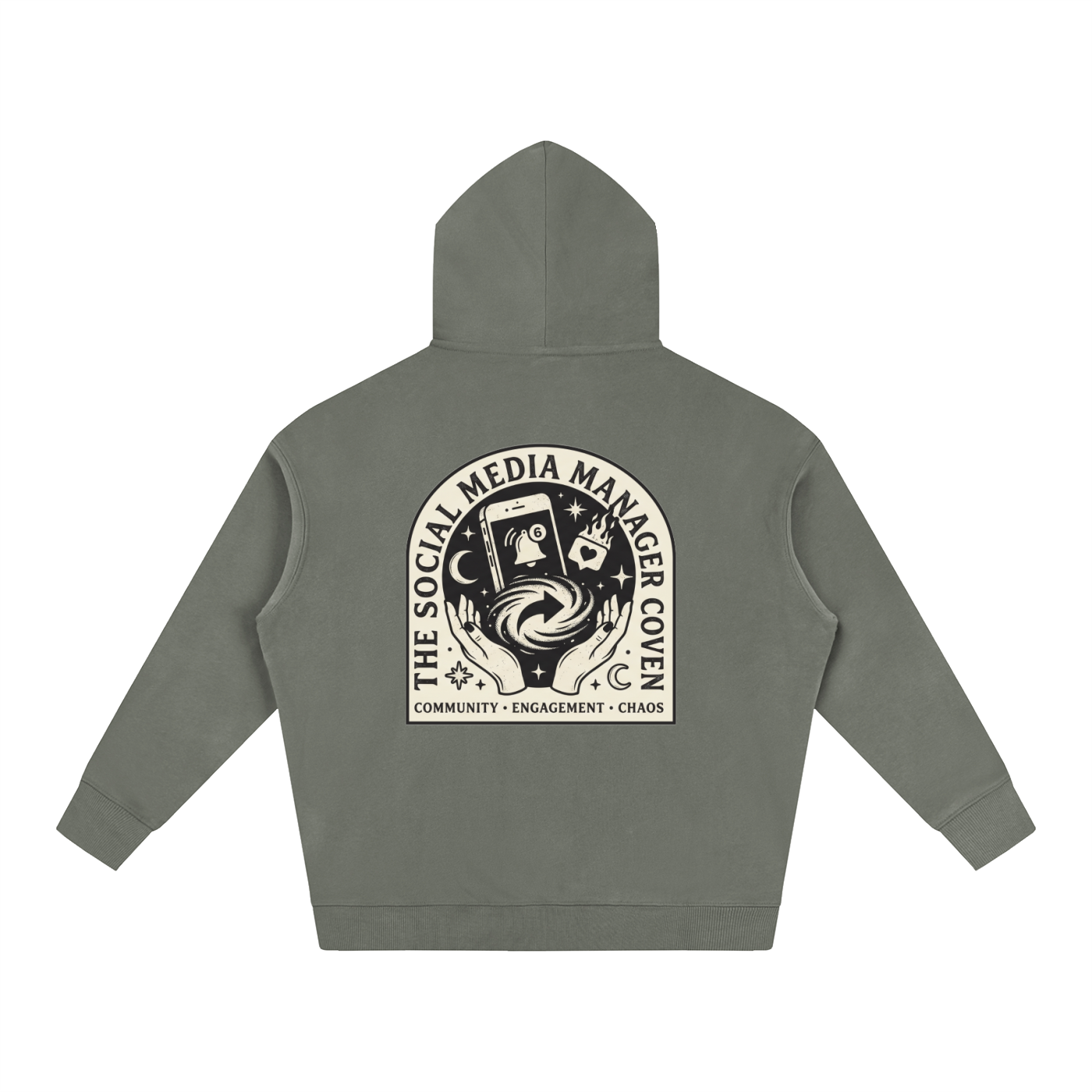 The Social Media Coven | Oversized Fleeced Hoodie