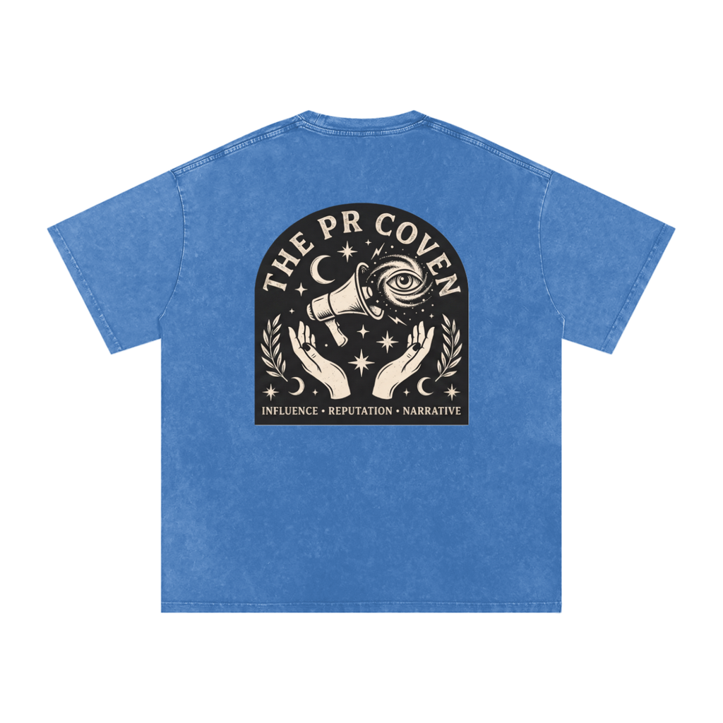 The PR Coven | Snow Washed Oversized Cotton T-Shirt