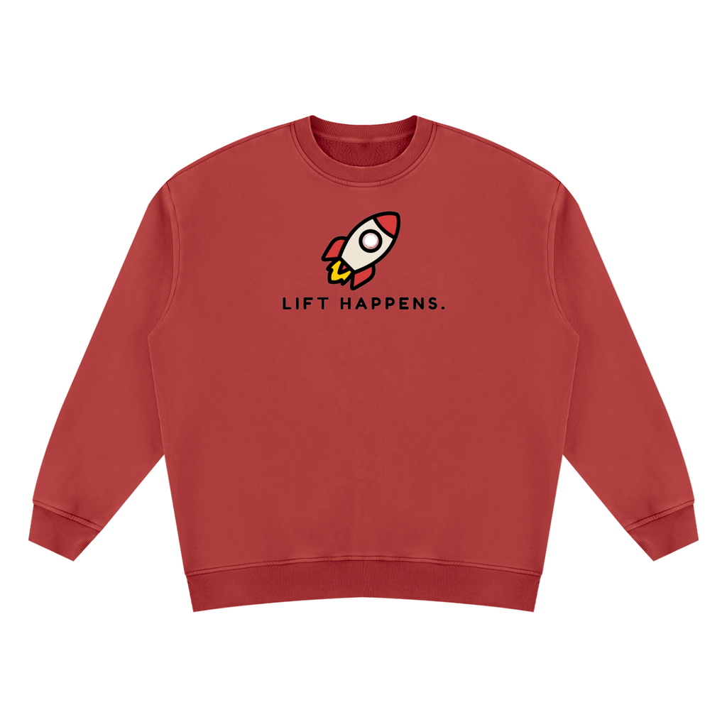 Lift Happens | Unisex Vintage Wash Fleece Sweatshirt