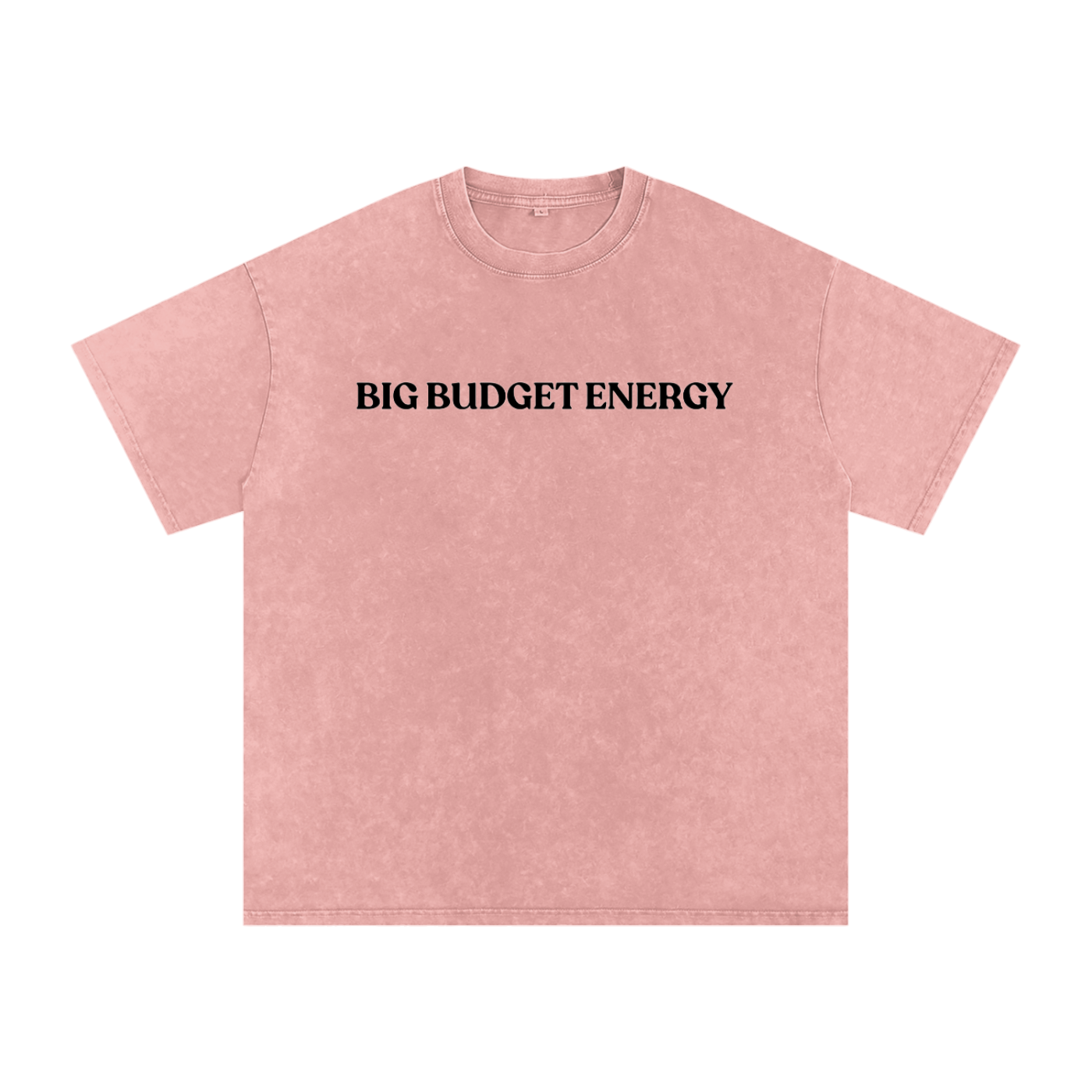 Big Budget Energy | Snow Washed Oversized Cotton T-Shirt