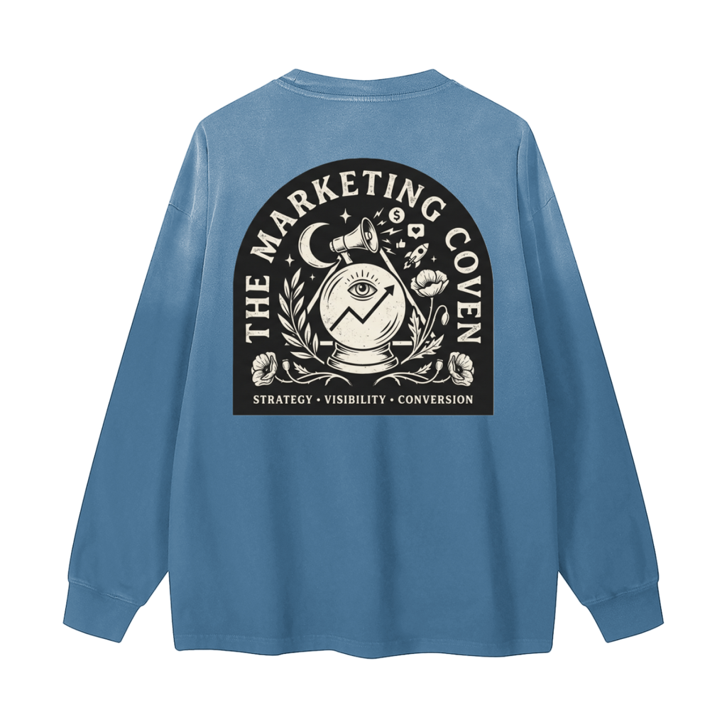 The Marketing Coven | Gradient Washed Long Sleeve T-Shirt