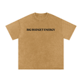 Big Budget Energy | Snow Washed Oversized Cotton T-Shirt