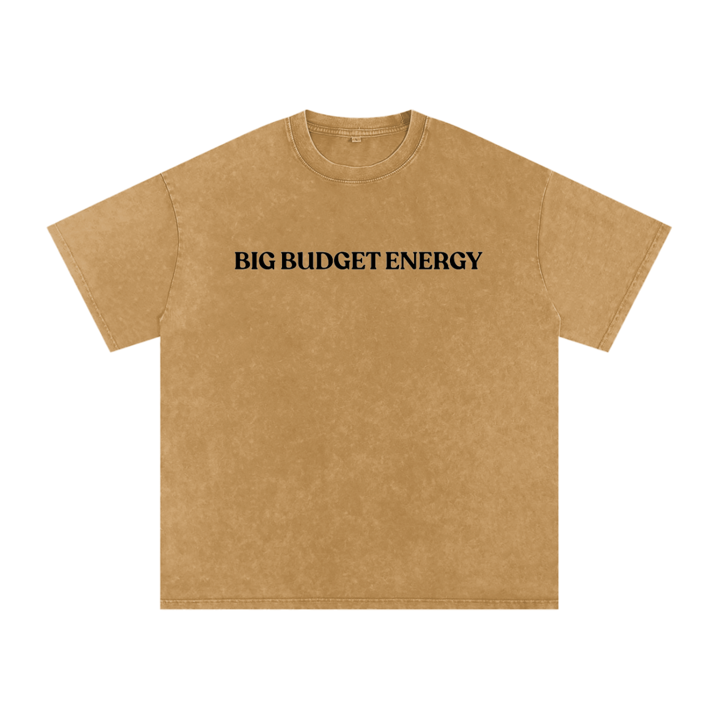 Big Budget Energy | Snow Washed Oversized Cotton T-Shirt