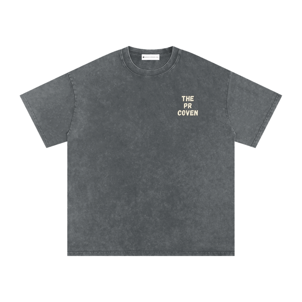 The PR Coven | Snow Washed Oversized Cotton T-Shirt