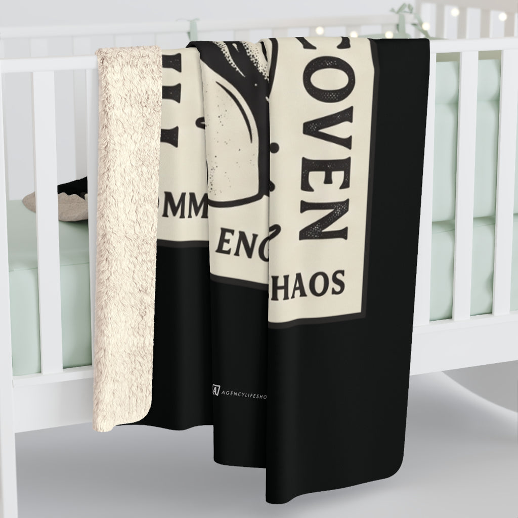 The Social Media Manager Coven | Sherpa Fleece Blanket