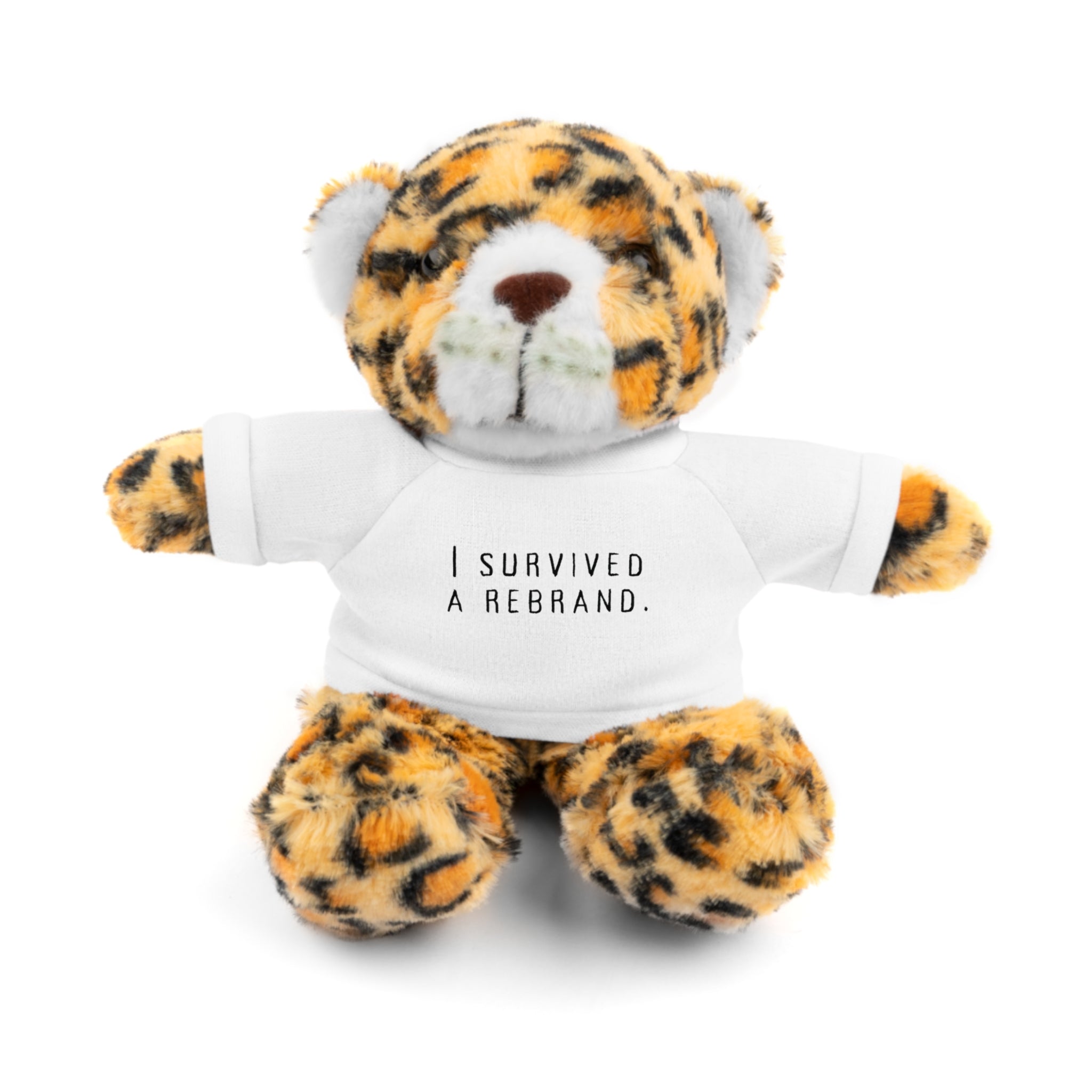 I Survived A Rebrand | Plush Stuffed Toy with Graphic Tee