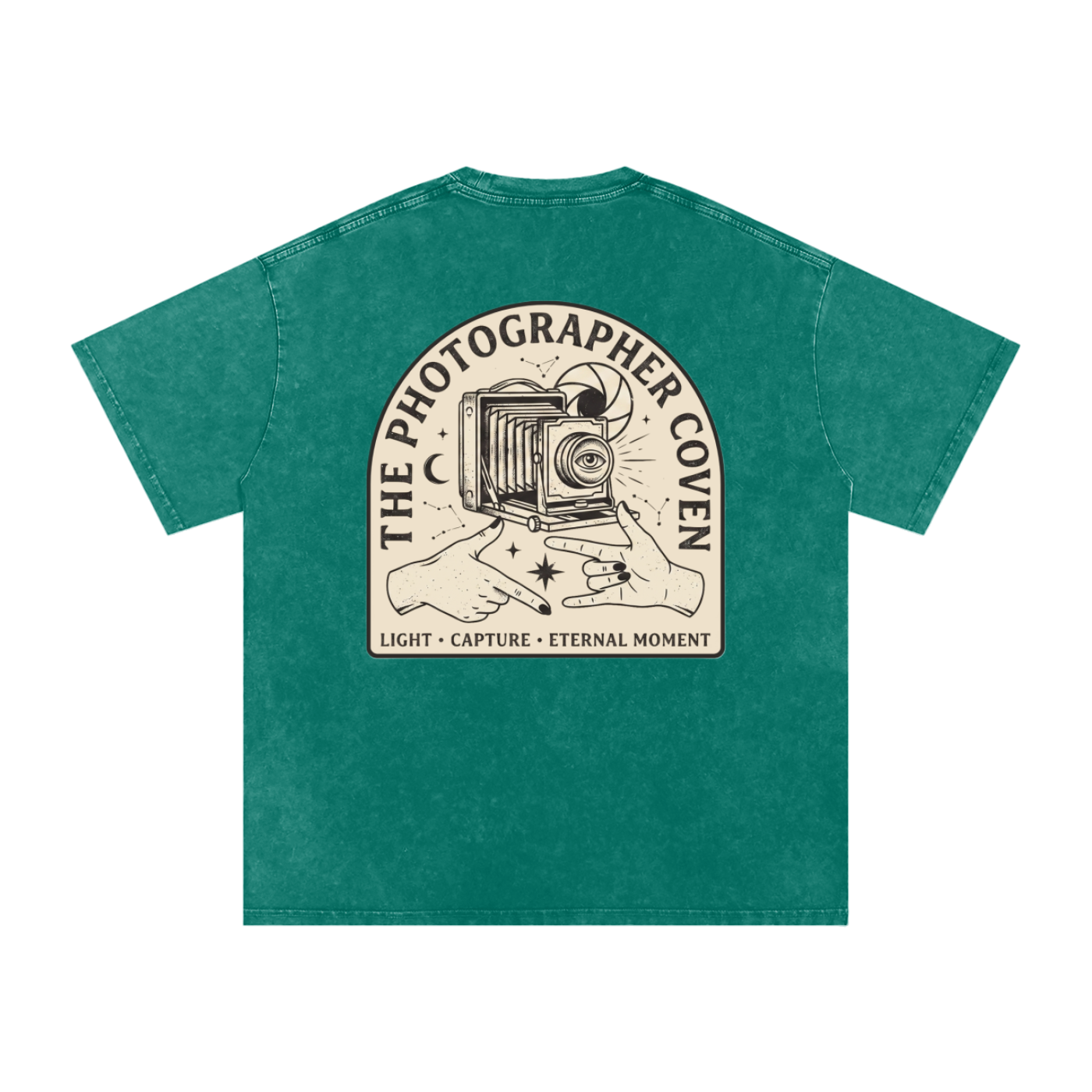 The Photographer Coven | Snow Washed Oversized Cotton T-Shirt
