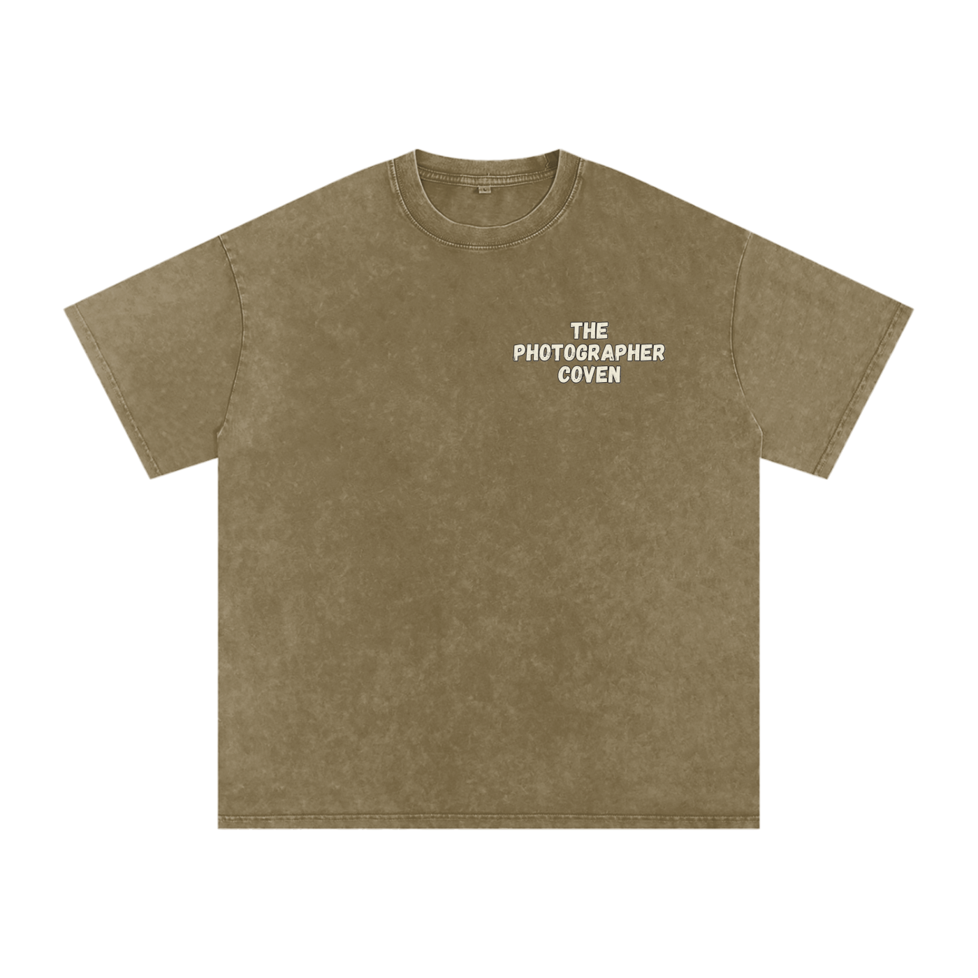 The Photographer Coven | Snow Washed Oversized Cotton T-Shirt