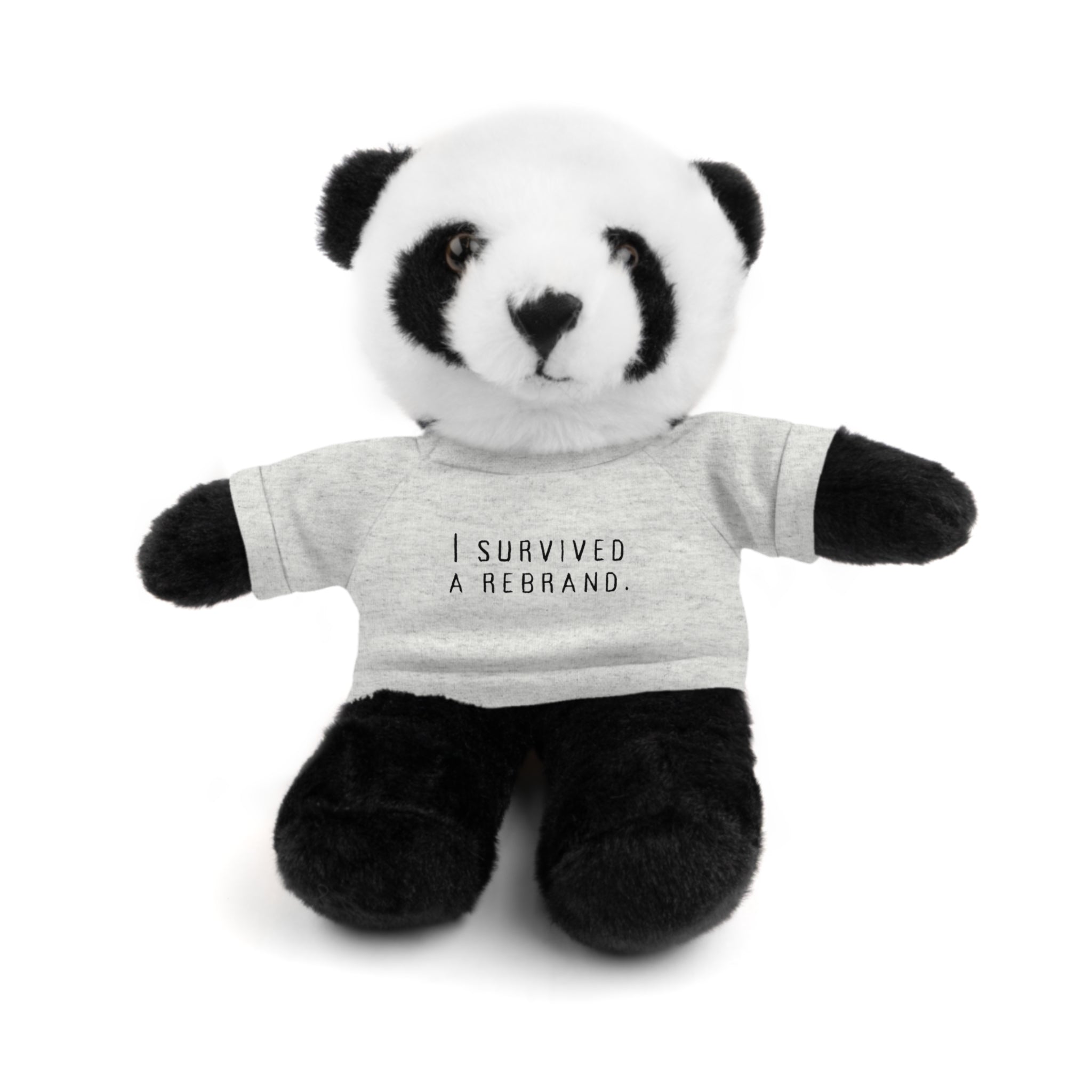 I Survived A Rebrand | Plush Stuffed Toy with Graphic Tee