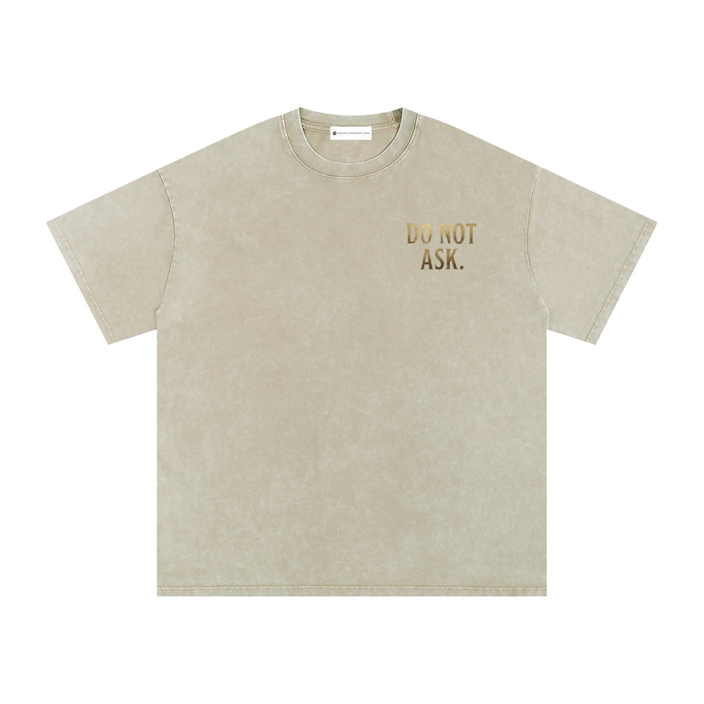 You Cannot Pick My Brain | Snow Washed Oversized Cotton T-Shirt