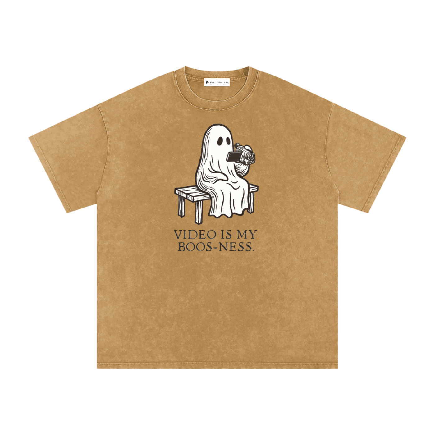 Video is My Boos-ness | Snow Washed Oversized Cotton T-Shirt