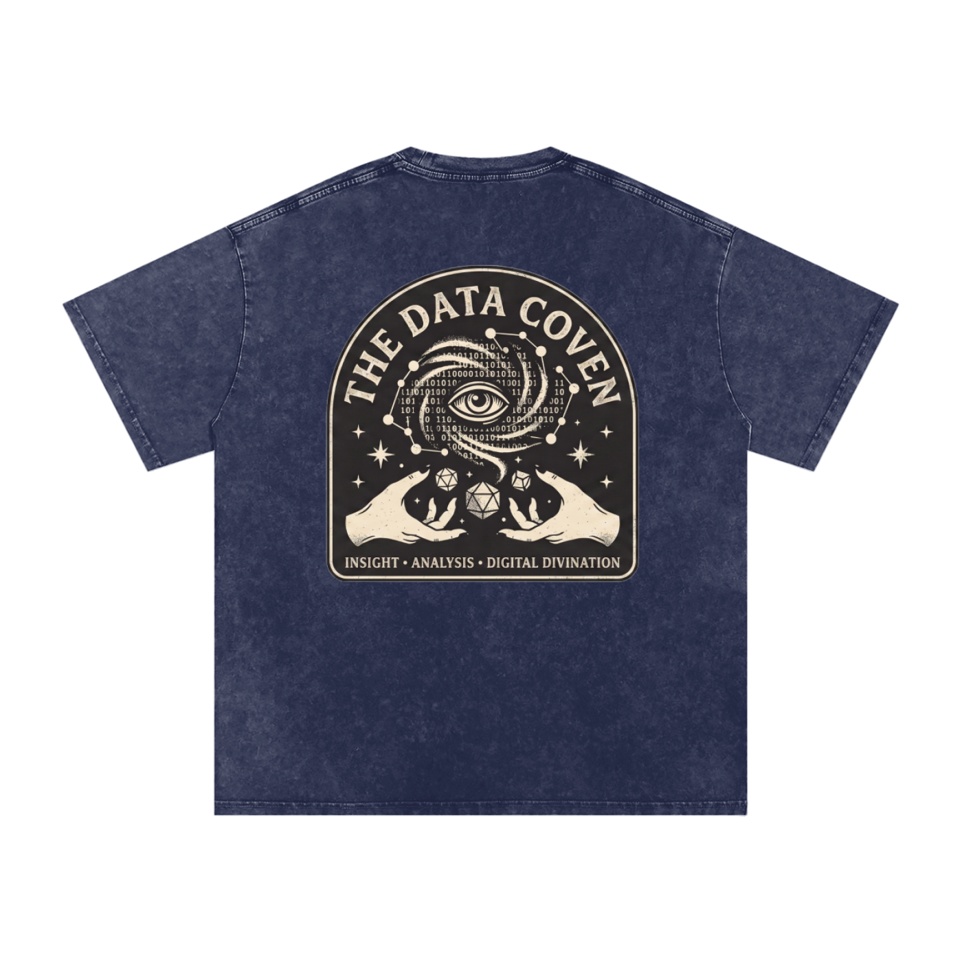 The Data Coven | Snow Washed Oversized Cotton T-Shirt