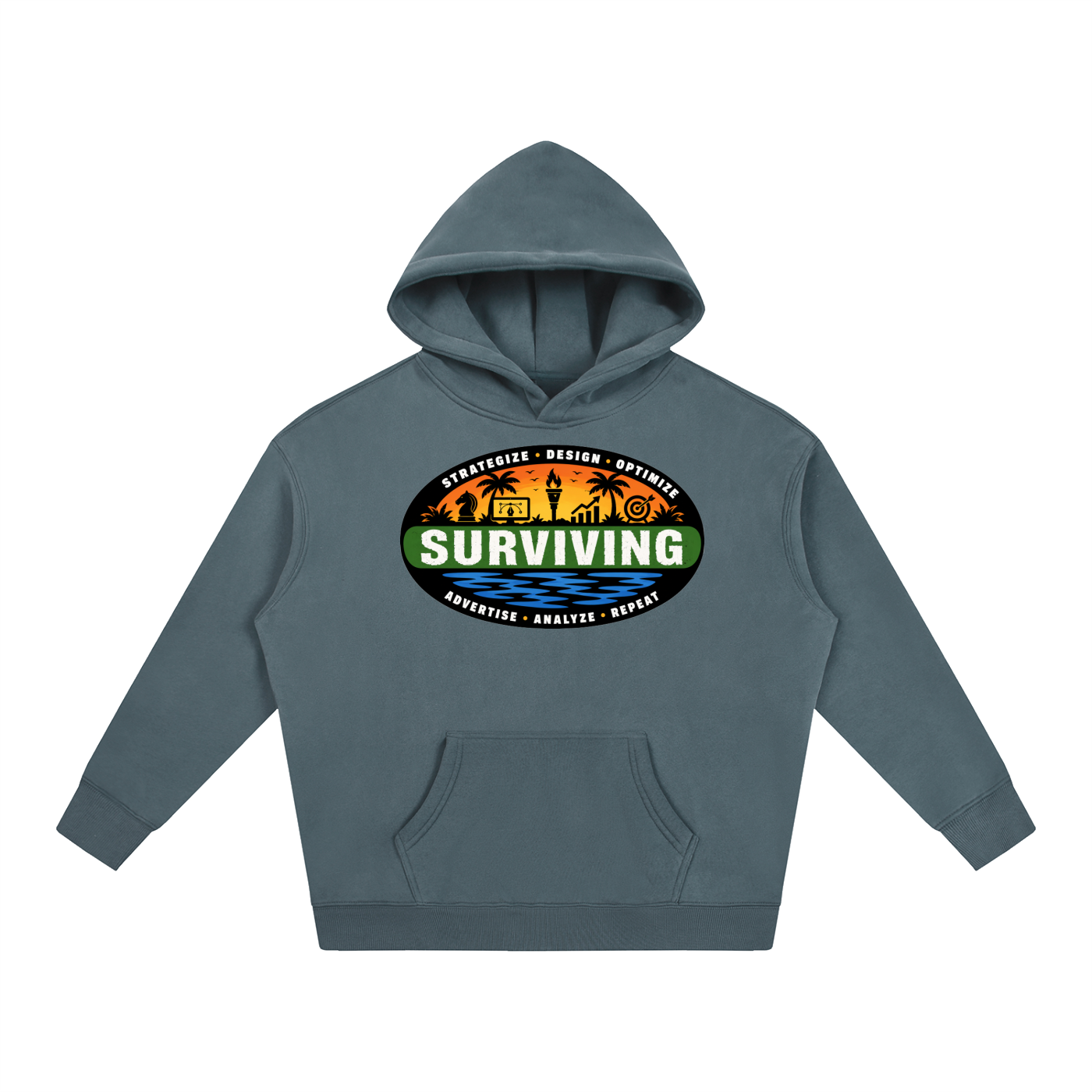 Surviving in Marketing | Oversize Fleeced Hoodie