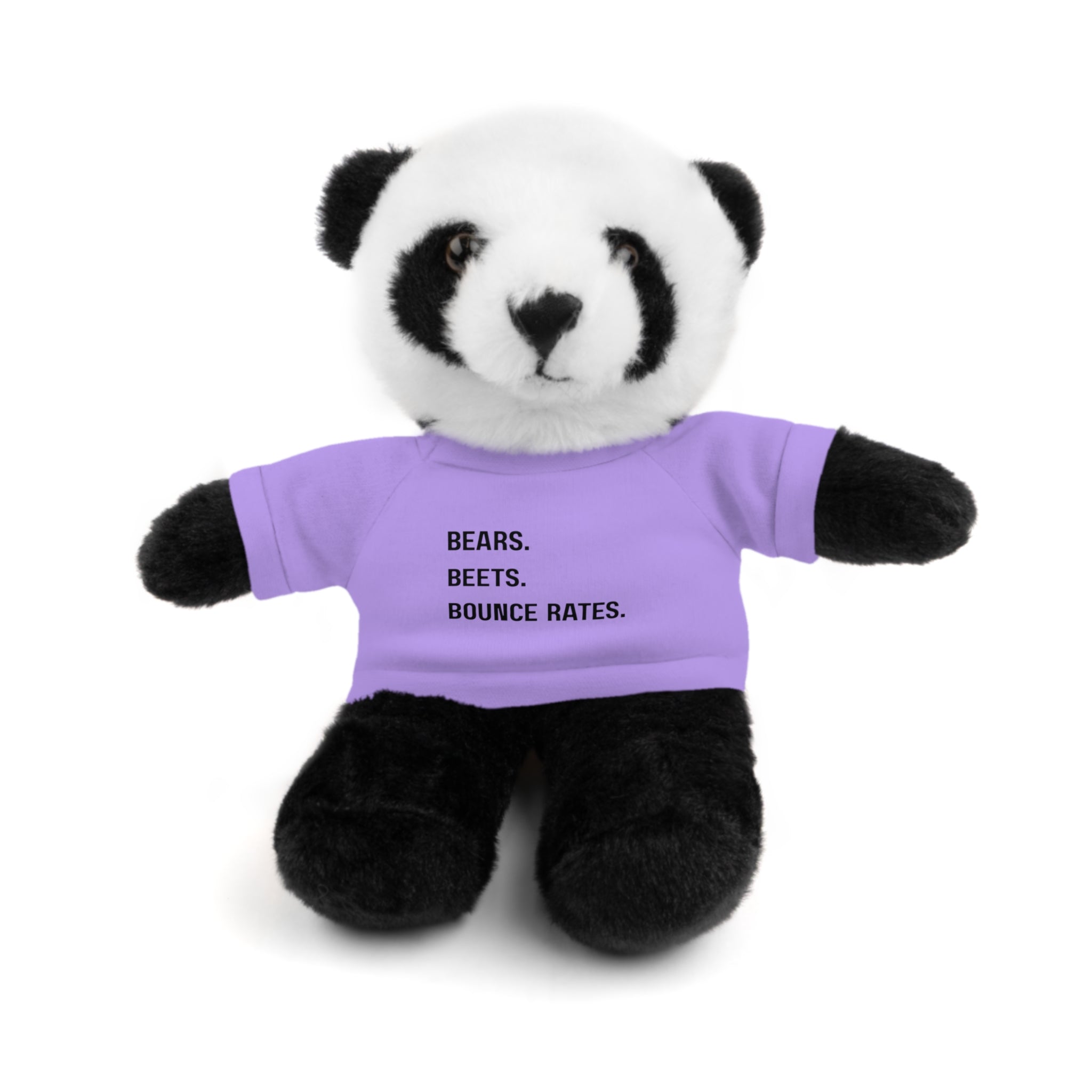 Bears. Beets. Bounce Rates. | Plush Stuffed Toy with Graphic Tee