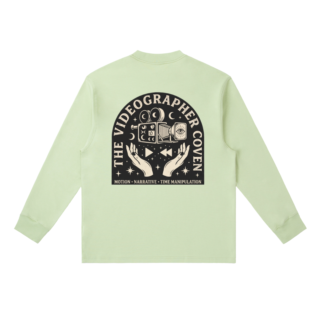 The Videographer Coven | Essential Crewneck Long-Sleeve T-Shirt