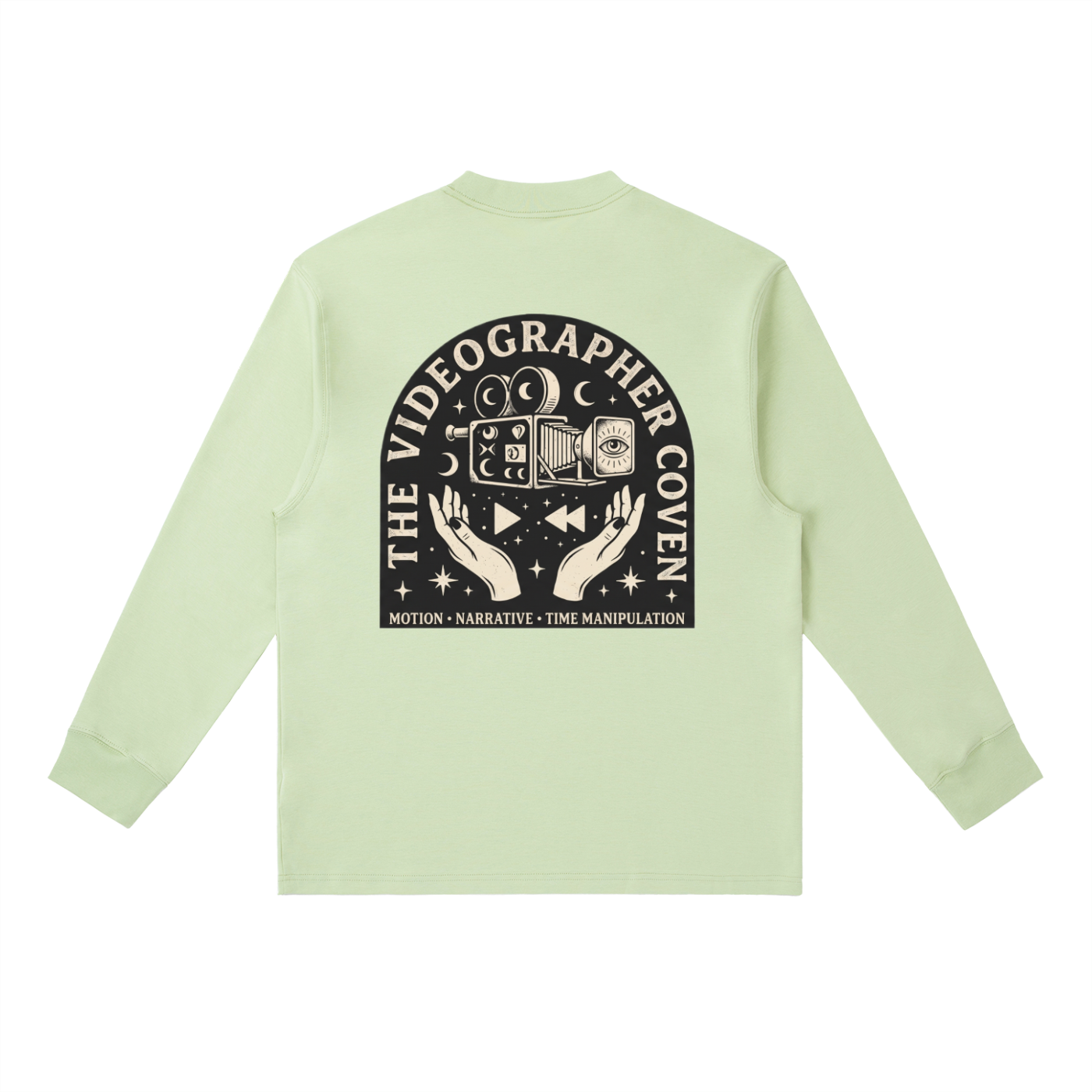 The Videographer Coven | Essential Crewneck Long-Sleeve T-Shirt
