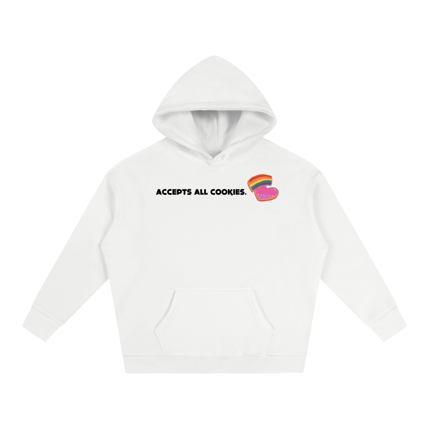 Accepts All Cookies | Oversize Fleeced Hoodie
