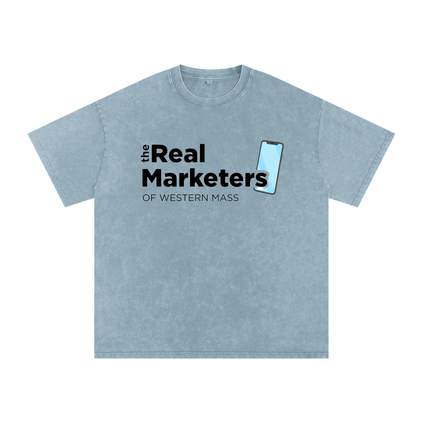 The Real Marketers of Western Mass | Snow Washed Oversized Cotton T-Shirt
