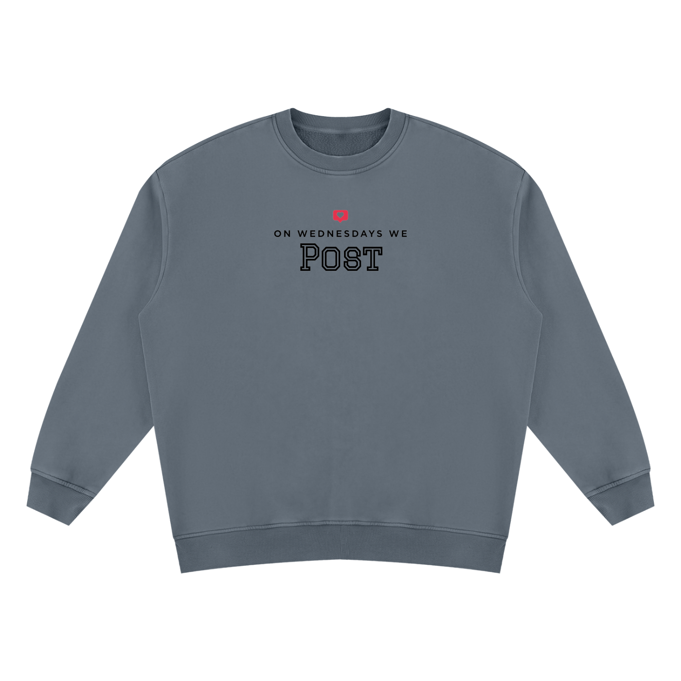On Wednesdays, We Post | Unisex Vintage Wash Fleece Sweatshirt